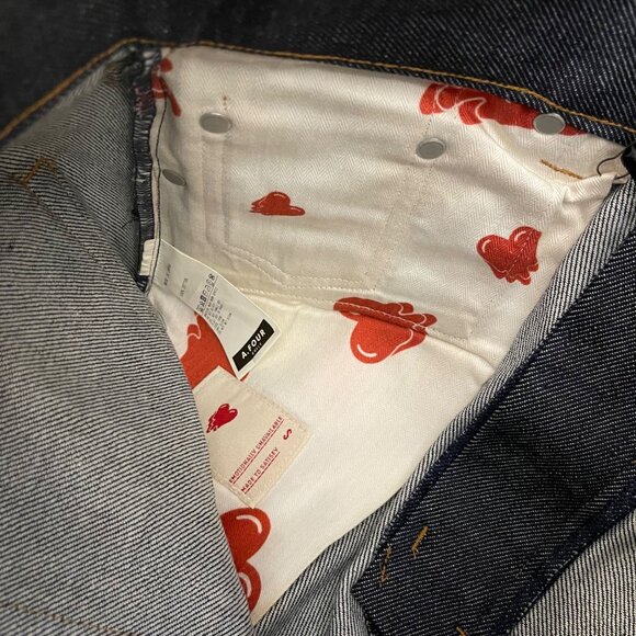 $380 NWT EMOTIONALLY UNAVAILABLE SALVEDGE JAPANESE JEANS SMALL 30 - Picture 5 of 7